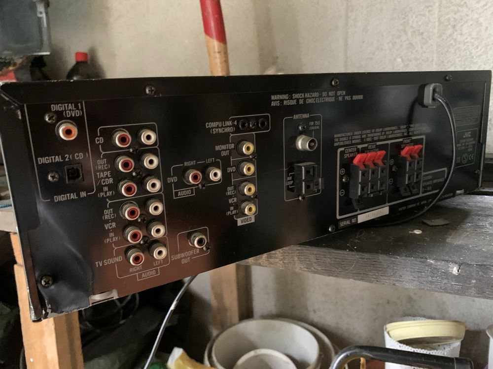 Amplituner JVC + kolumna w zestawie