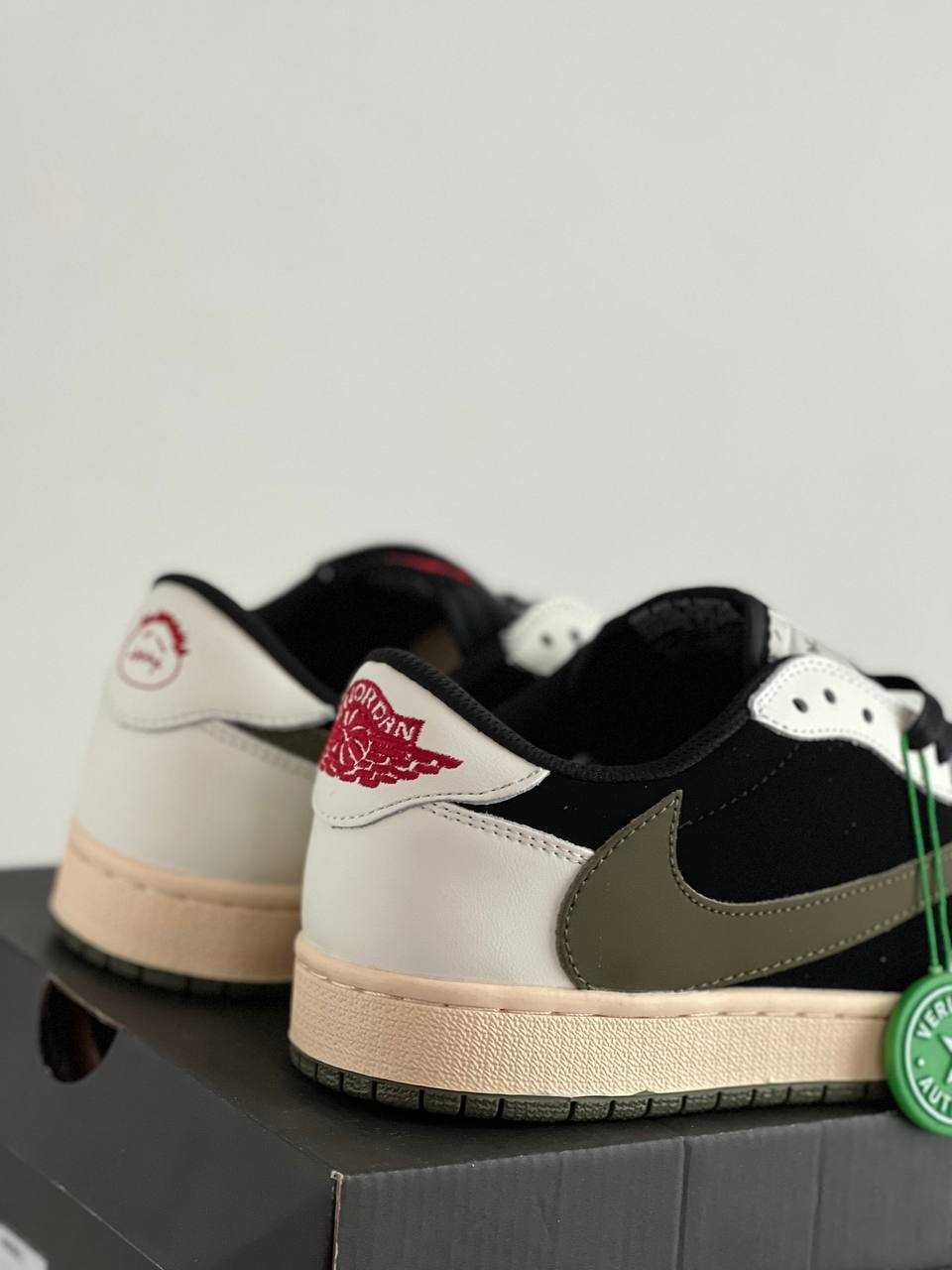 Мужские кроссовки Nike Air Jordan 1 x Travis Scott Low OG “Olive”
