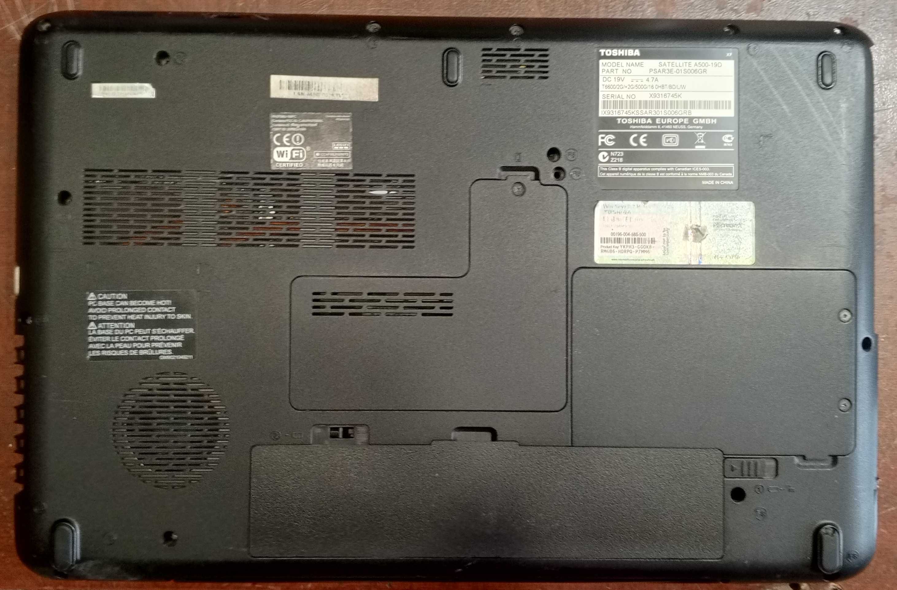 Ноутбук Toshiba Satellite A500-19D (PSAR3E-01S006GR) Игровой