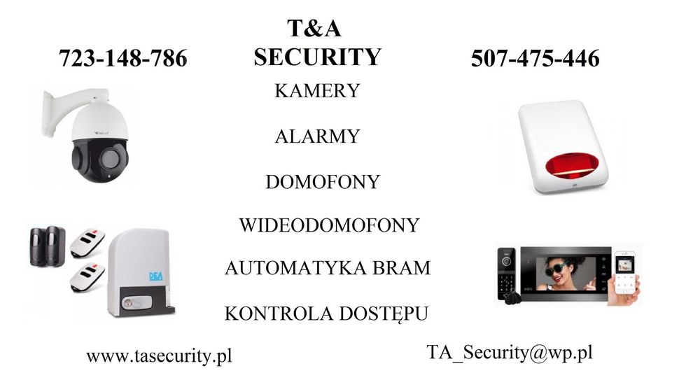 Domofony/wideodomofony instalacje kamer alarmu automatyka bram Chorzów
