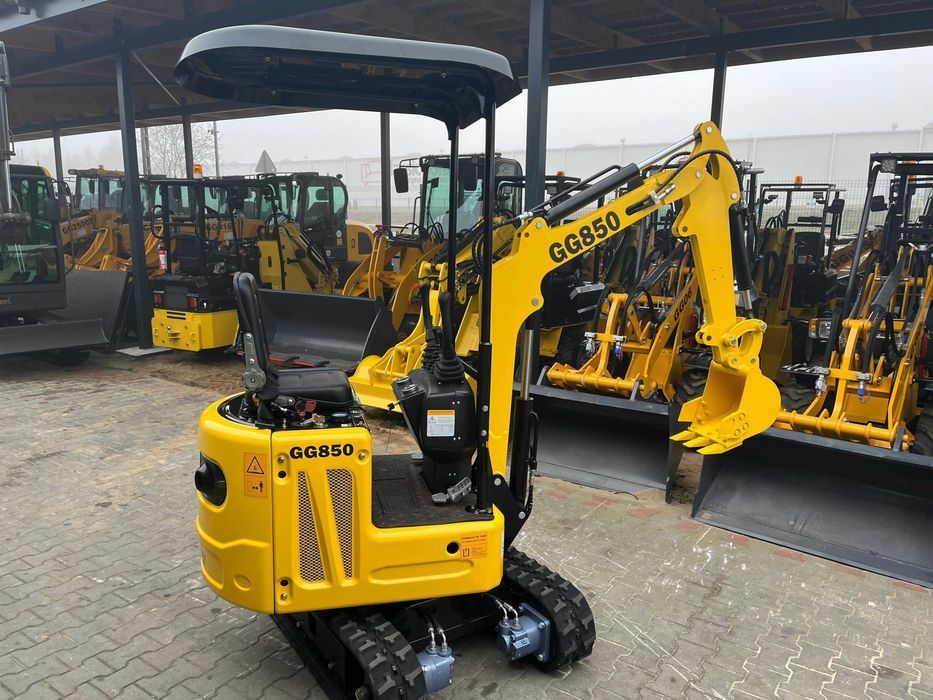 Minikoparka Gunter Grossmann GG850. Silnik KUBOTA .