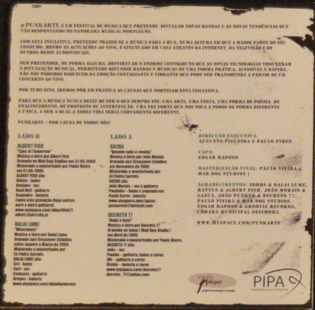 Punkarte - Por Causa De Todos Nós! (Vinil)