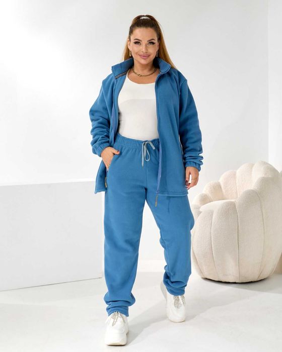 Дуже теплий спортивний прогулянковий флісовий костюм жіночий