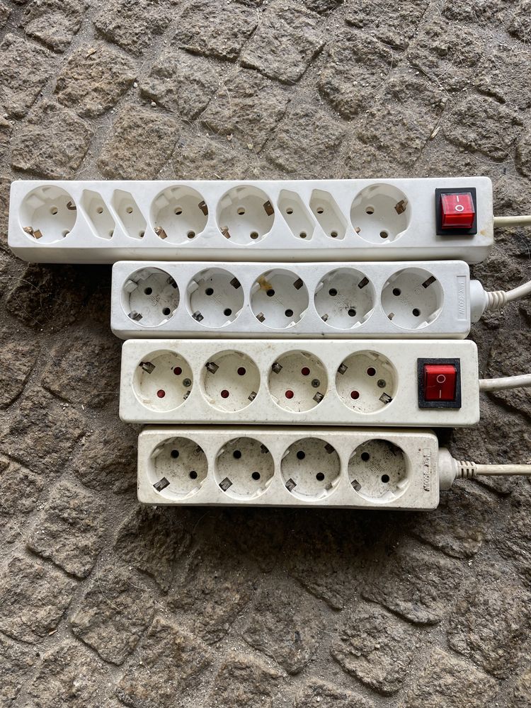 conjunto de extensões elétricas triplas