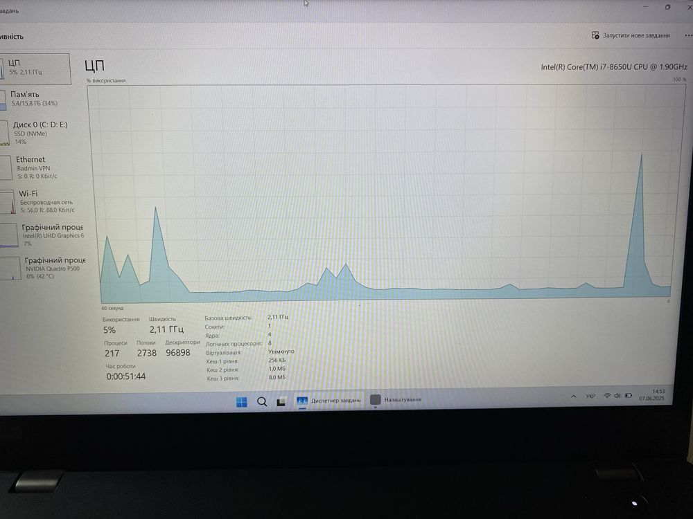 Lenovo ThinkPad P52s i7/16 ГБ/1 ТБ SSD + Quadro P500