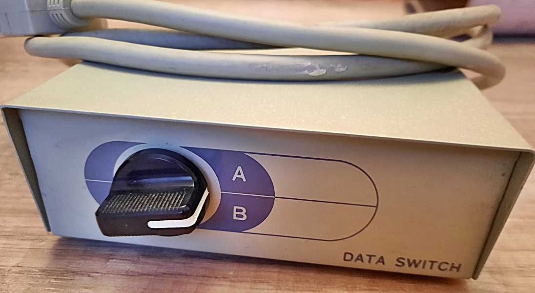 Przełącznik drukarek 2/1 Data Switch z kablem