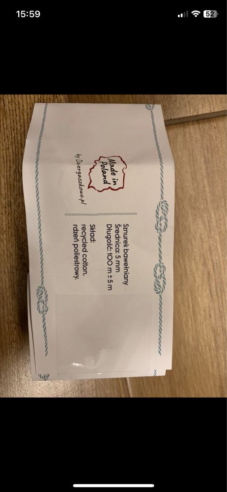 Torebka muszelka handmade rękodzieło czerwona