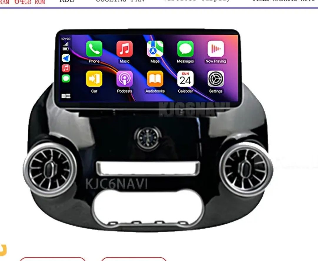 Штатная магнитола Mercedes Vito W447 android WiFi GPS Bluetooth