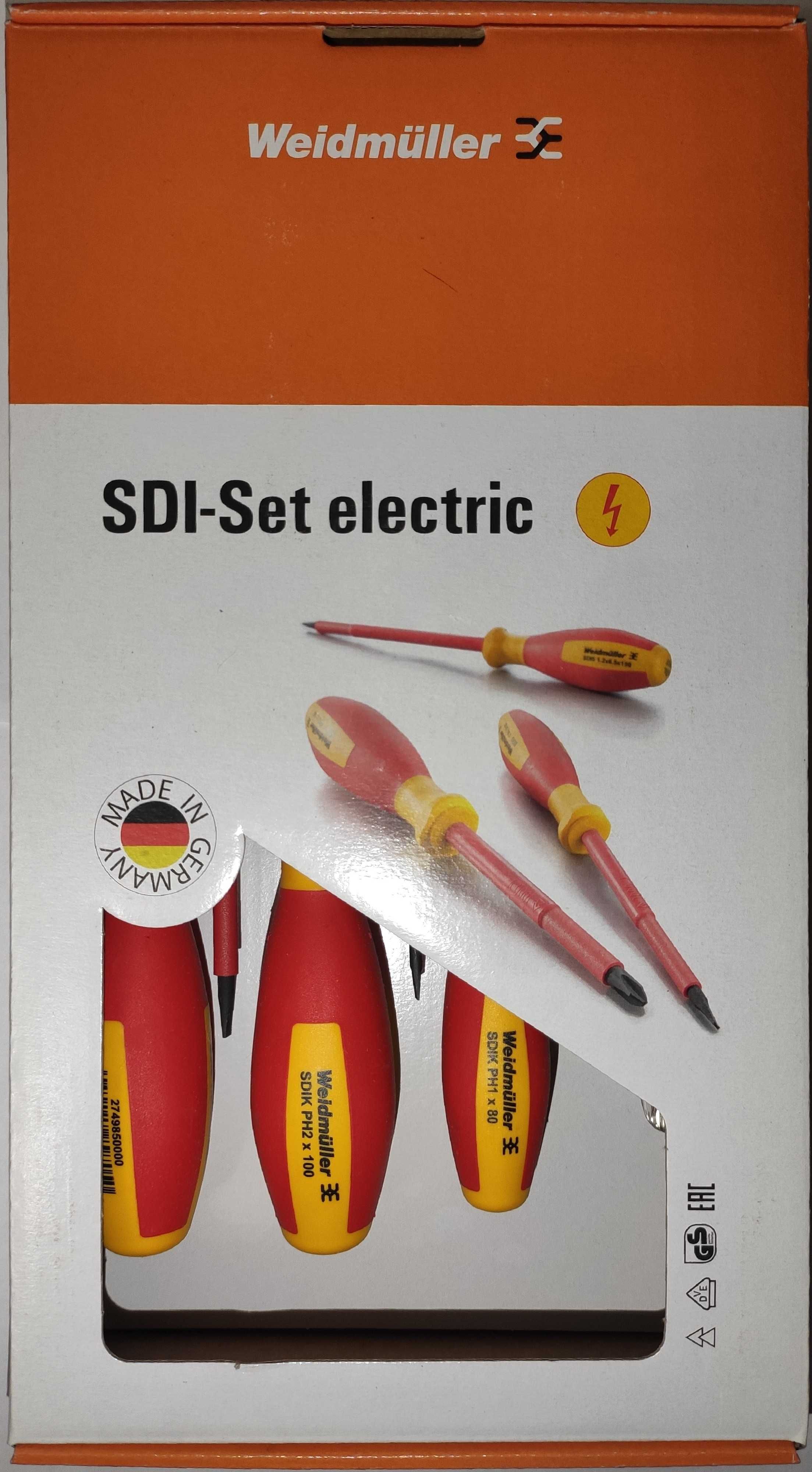 Набор отверток Weidmuller SDI SET S2.5-5.5/PH1/2 VOLT (2854990000)