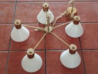 Candeeiro (candelabro) de teto Dourado