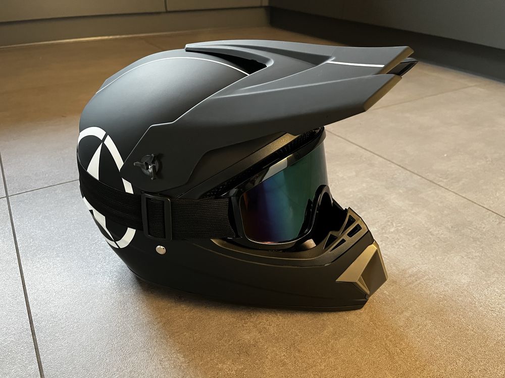Kask motocyklowy cross enduro atv quad MTB nowy rozmiar L jak UFO ORZ