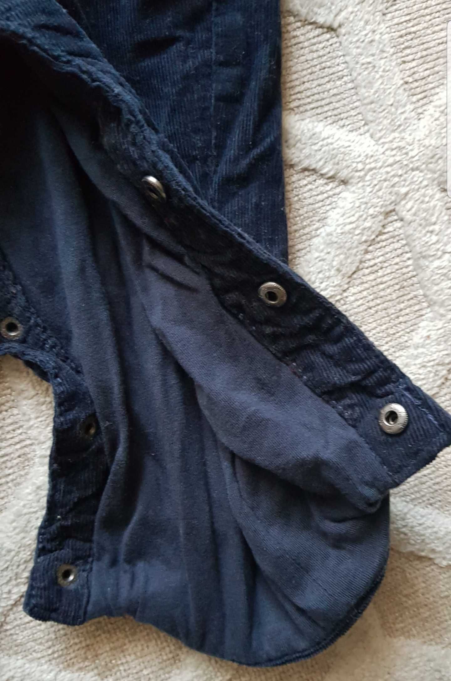 Sprzedam ogrodniczki spodnie na szelkach dzieciece granat TAO