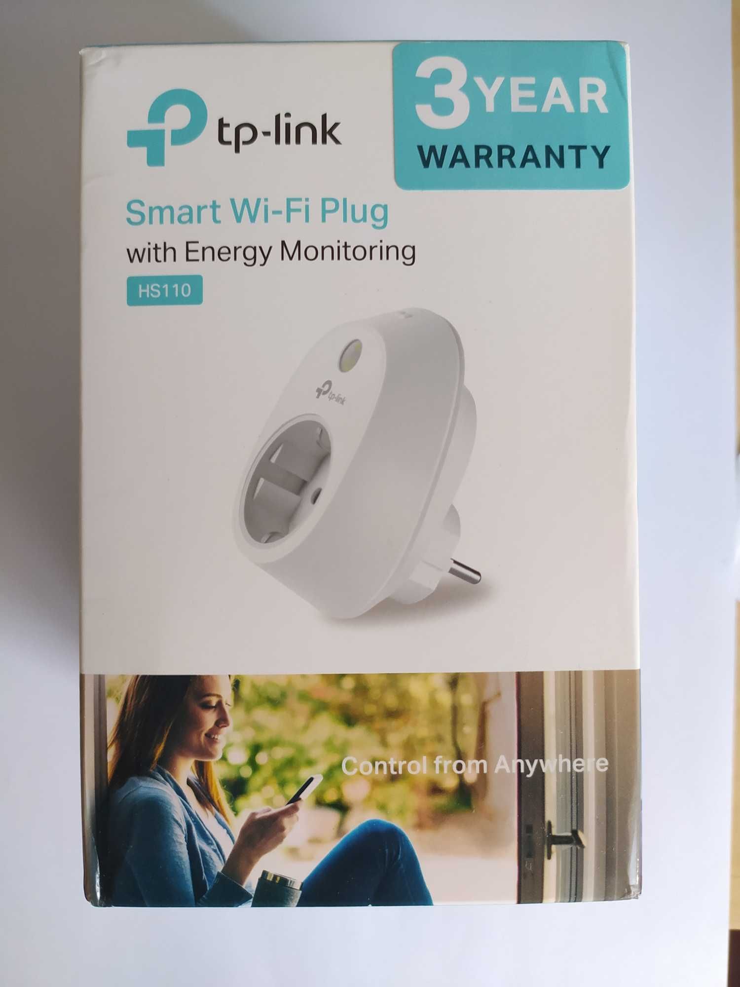 Smart Plug Kasa TP-Link HS110 c/ medição de energia consumo (EU plug)