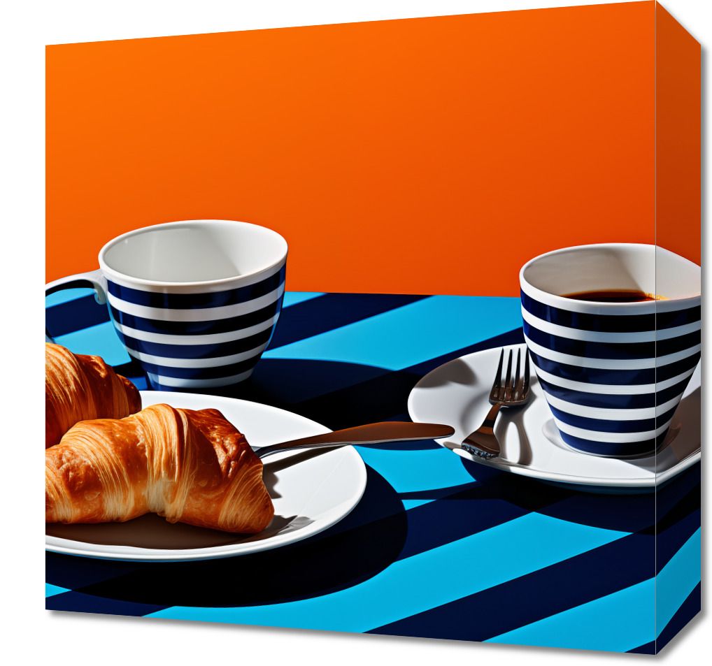 Obraz 40x40cm Croissanty