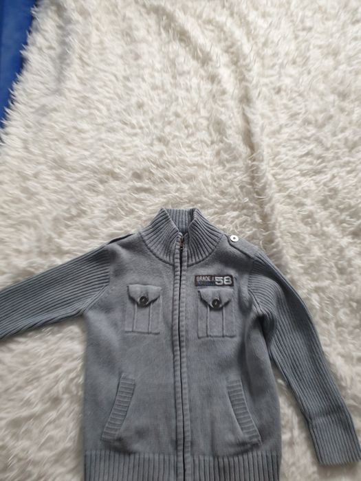 Sweter na zamek 98-104