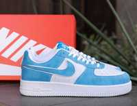 Розпродаж! Кросівки Nike Air Force White Blue	40 41 42 43 44