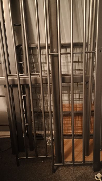 Łóżko piętrowe z biurkiem, Ikea SVARTA 90x200 cm