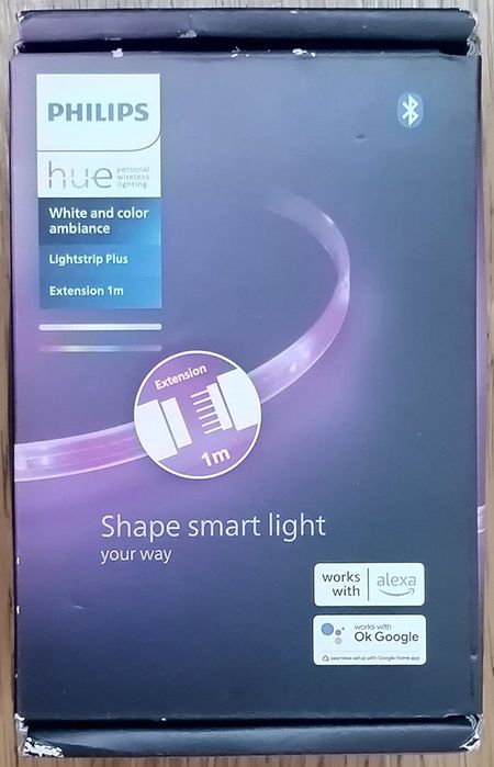 Tira Led Philips Hue Lightstrip Plus (1 metro)- novo, 3 anos garantia
