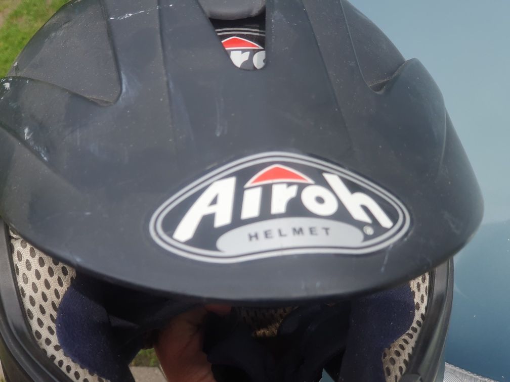 Kask motocyklowy Airoh S4 Black Matt kask cross do crossa helmet
