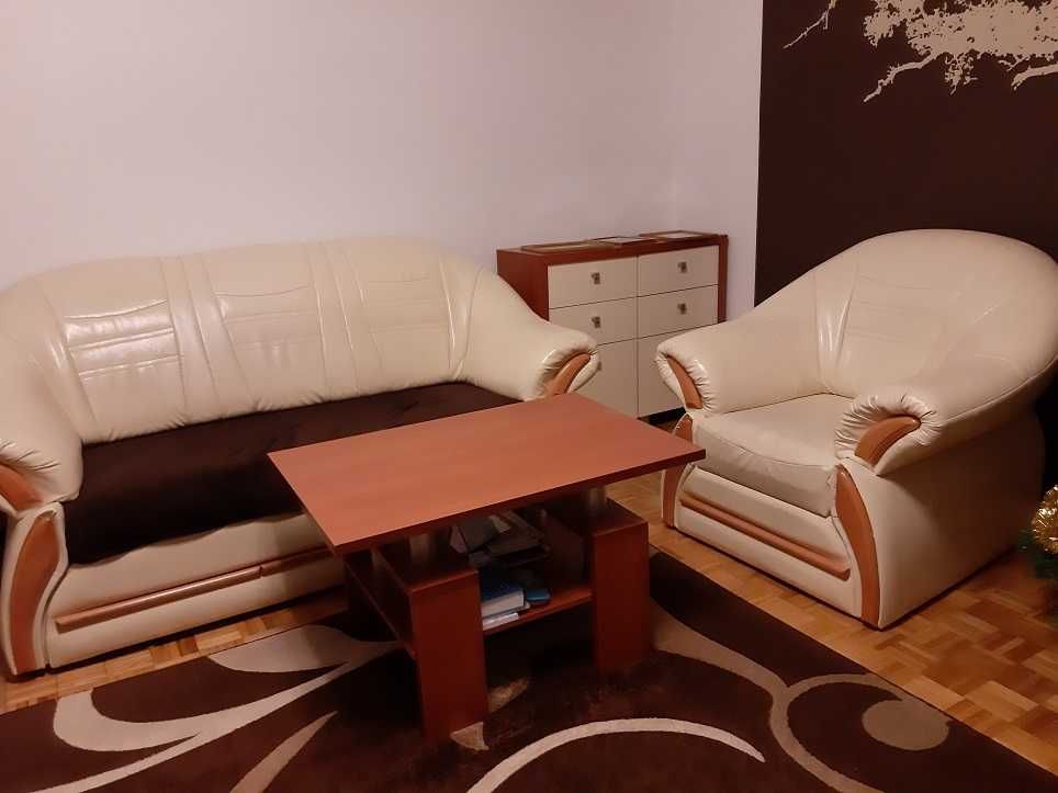 Zestaw vis-a-vis meble pokojowe do salonu+wypoczynek+stół z krzesłami