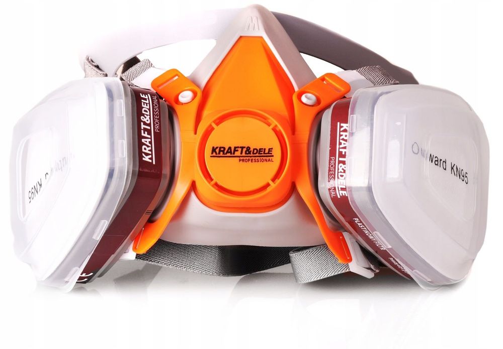 PÓŁMASKA MASKA lakiernicza przeciwpyłowa FILTRY KN95 komplet ochronna