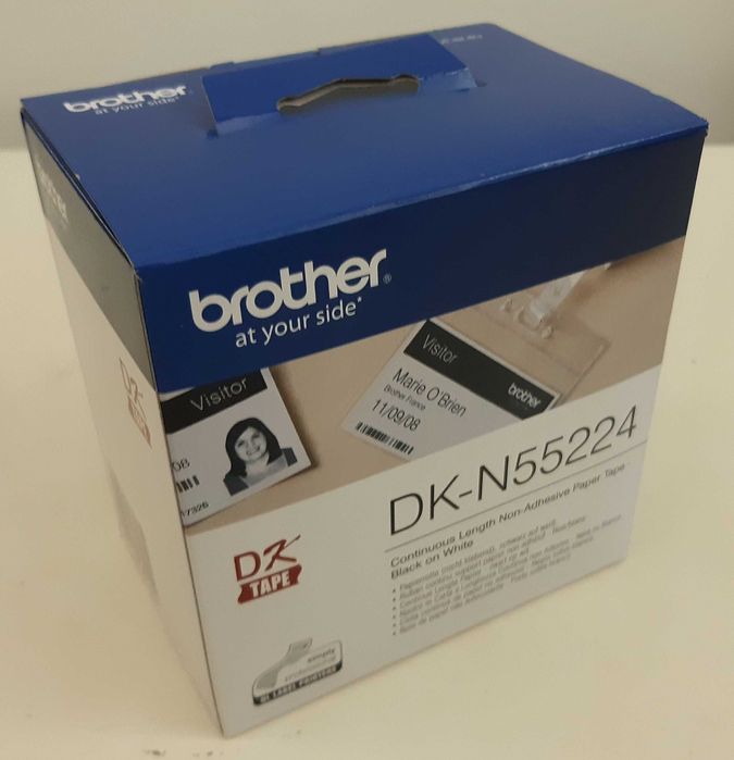 Caixa Fita Contínua Papel Térmico Branco BROTHER DK-N55224