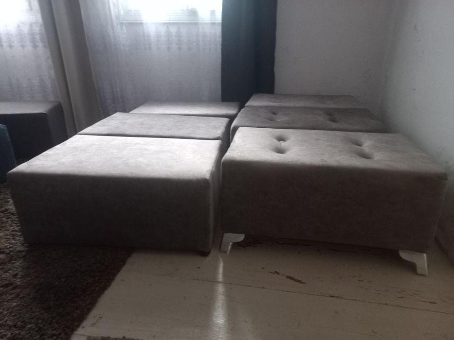 Пуф м'який  у тканині