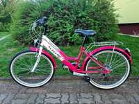 Rower Laguna City VS-2 dziewczęcy różowy 24 cale
