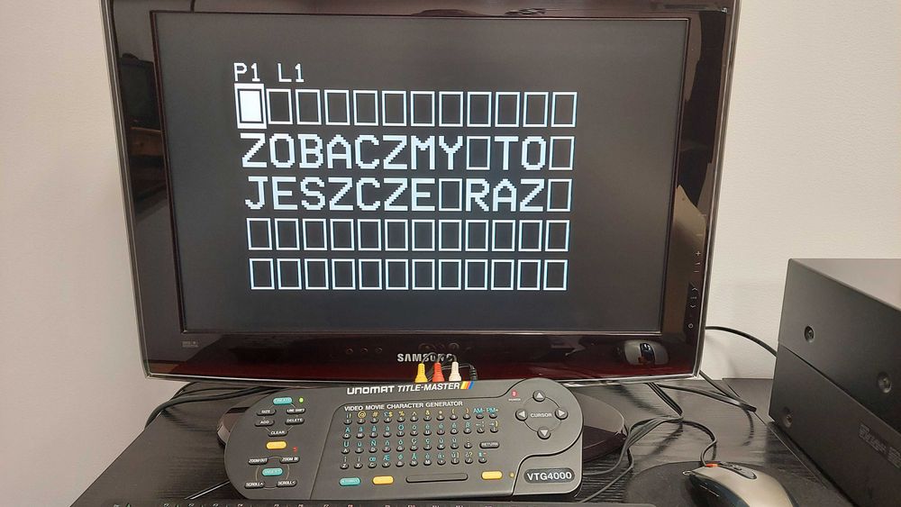 mikser Unomat VP 6000 + generator tytułów Unomat VTG 4000