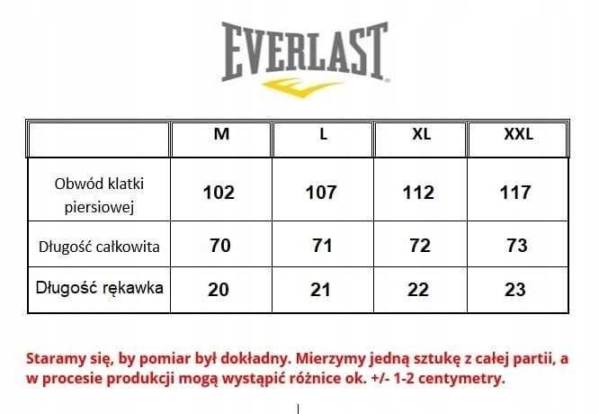 Koszulka męska EVERLAST niebieska ( M, L, XL, XXL )