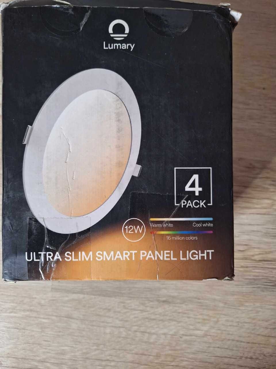 Lampa Sufitowa Wpuszczana LED 12W, Pilot,wifi,4szt