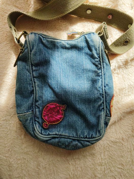 Сумка джинсова з карманами