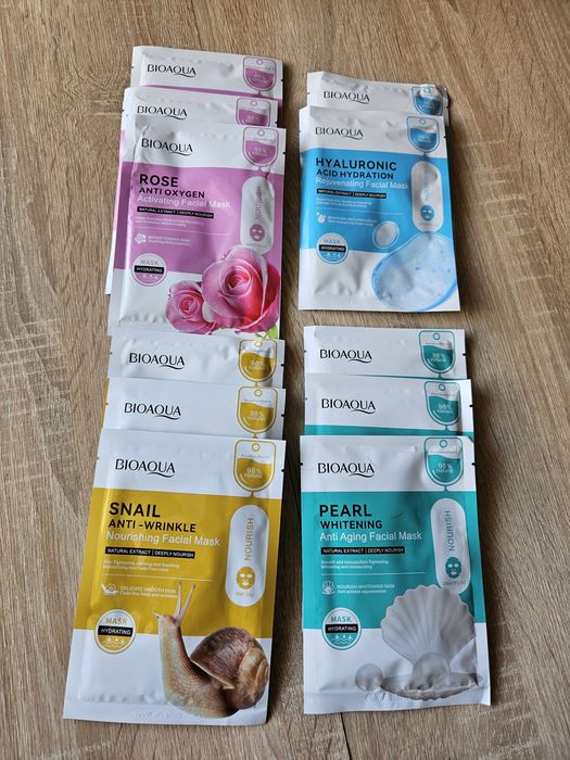 11 szt maseczek w płachcie bioaqua