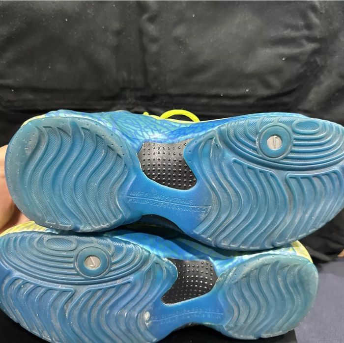 Nike Air Flightposite Exposed Volt Blue Foam One Penny. Jordan.