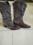 Buty ze skóry zamszowej