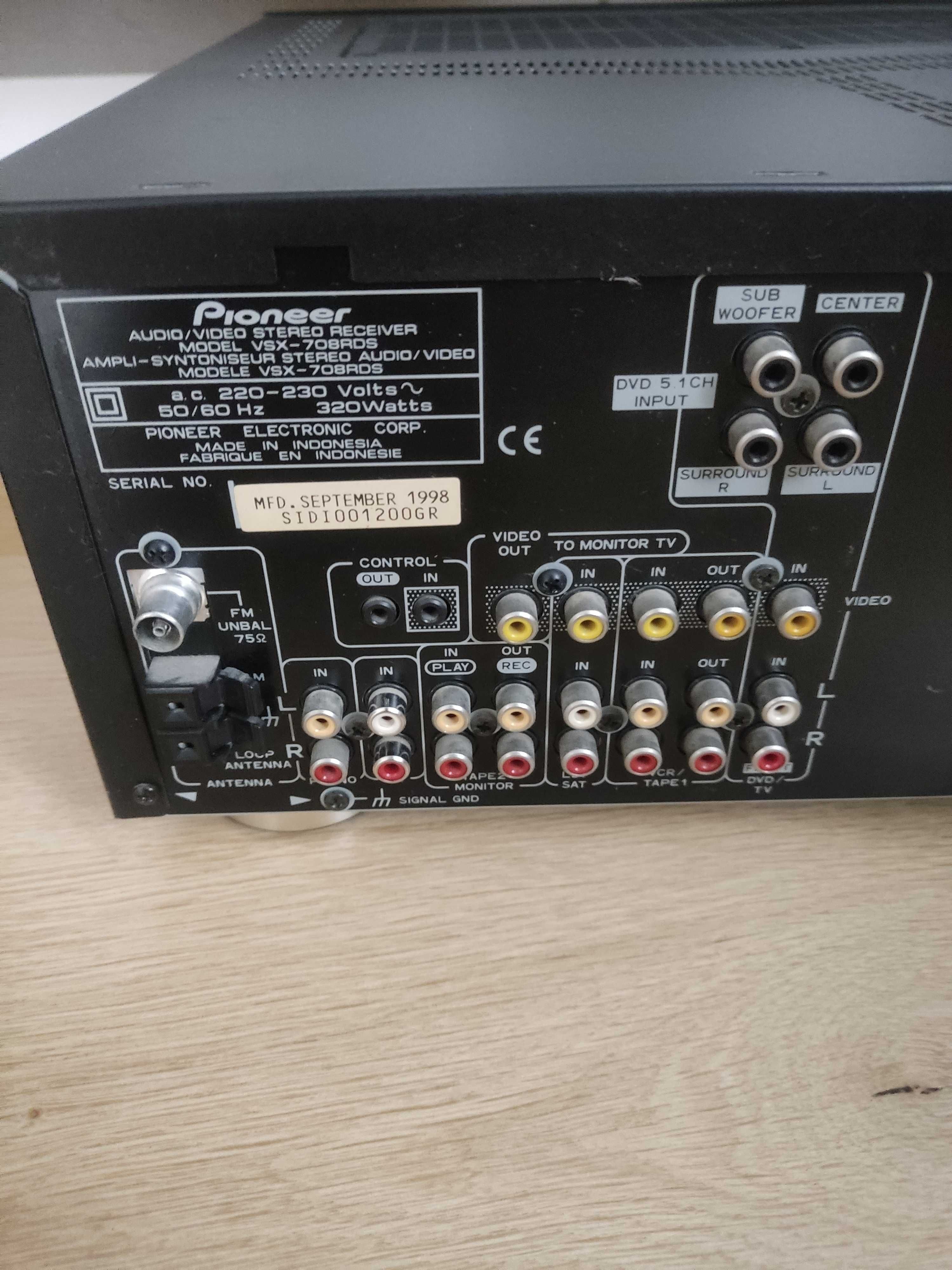 Amplituner wzmacniacz Pioneer VSX-708 RDS