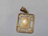 Złoty wisiorek/ Znak zodiaku LEW/ 585/ 1.72 gram
