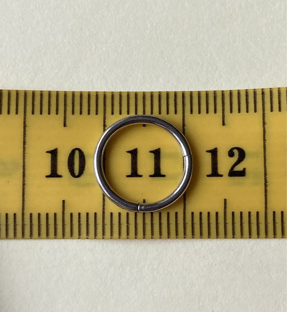 Кільце клікер для пірсингу 1.2*8, 1.2*10