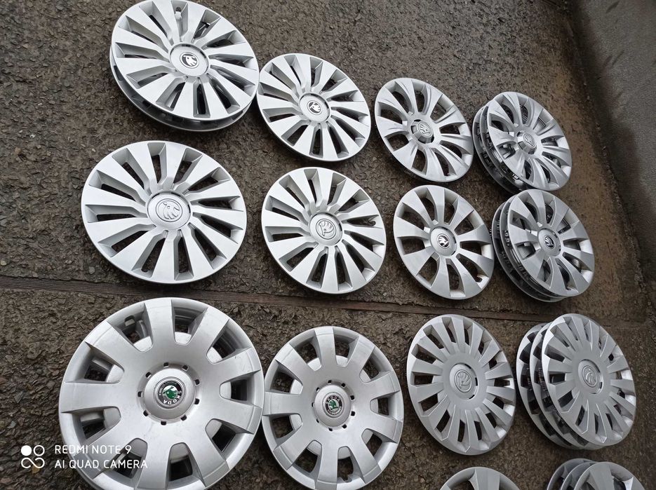 Колпаки 14-17 Skoda A7 Octavia A5 Fabia Rapid Jeti Шкода