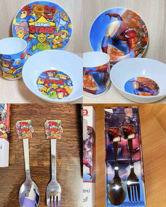 Набір посуду для дітей 3 предмети Minecraft Майнкрафт