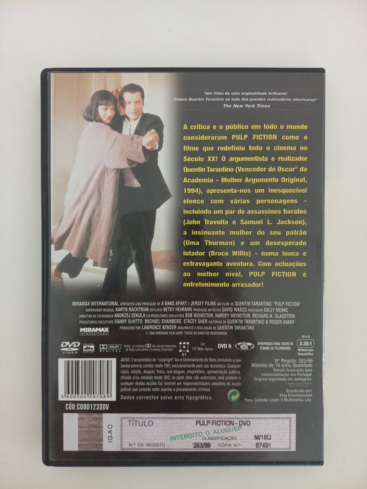 Dvd Pulp Fiction