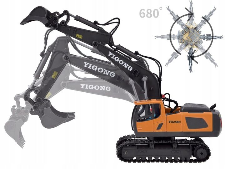 Koparka Na Gąsienicach Sterowana Na Pilota Rc0599