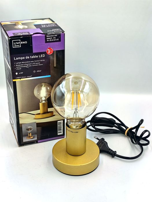 LIVARNO home LED-lampa stołowa, z przełącznikiem na kablu sieciowym