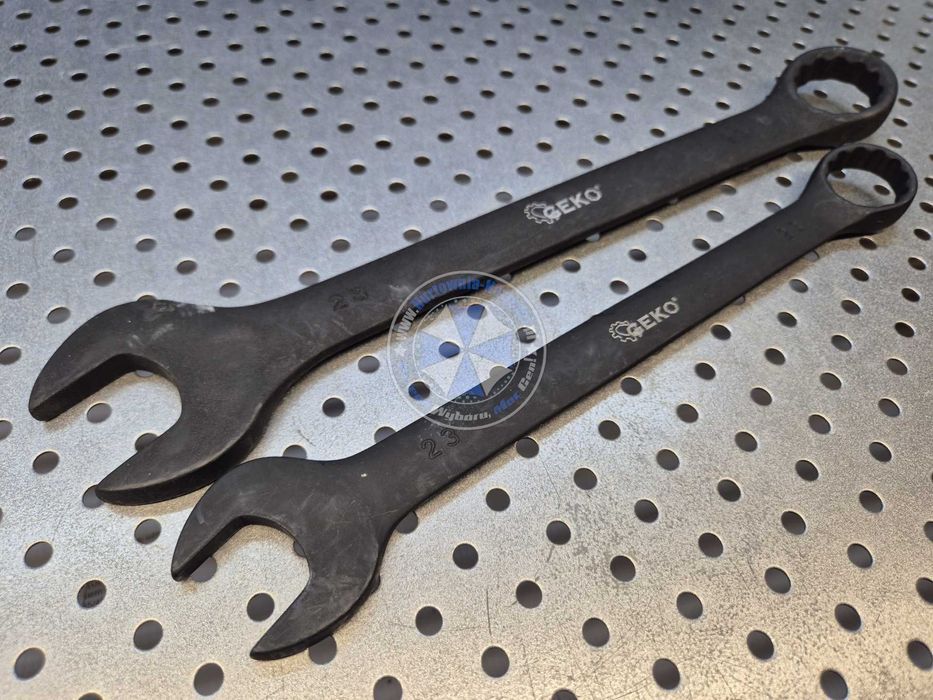 Klucze płasko-oczkowe czarne 6-32mm 25-el. Cr-V  zestaw kluczy