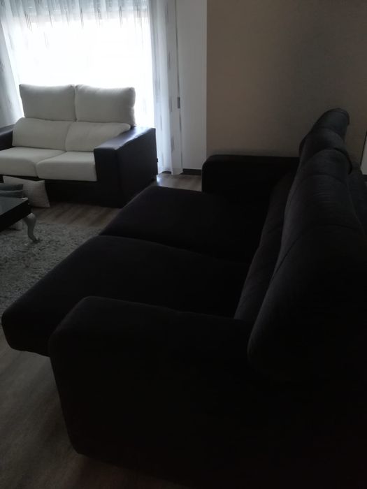 Sofá como novo chaise long