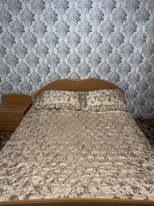 Комплект декоративноі постільноі білизни Шаде подушки ковдра коричнева