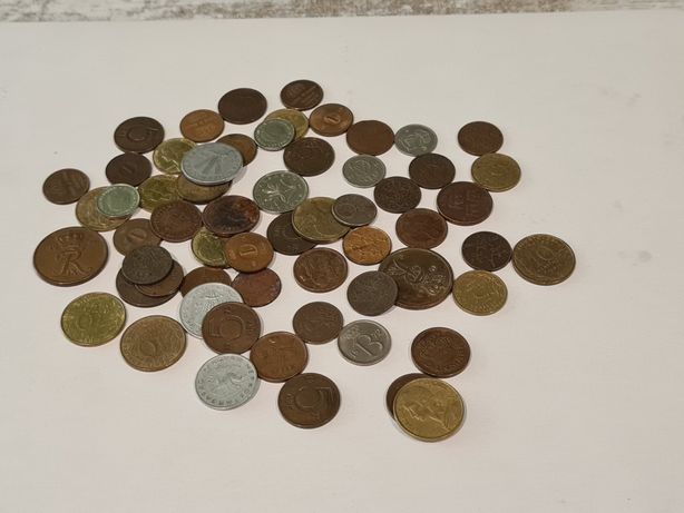 Zestaw starych monet, tanio monety. 077