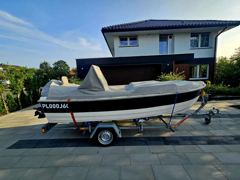 Łódka Kruger Delta E, Mercury 25km, przyczepka, łódź