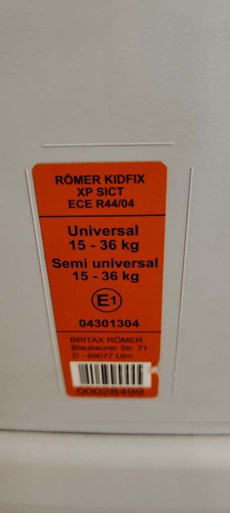 Fotelik Britax Römer Kidfix 15-36 kg