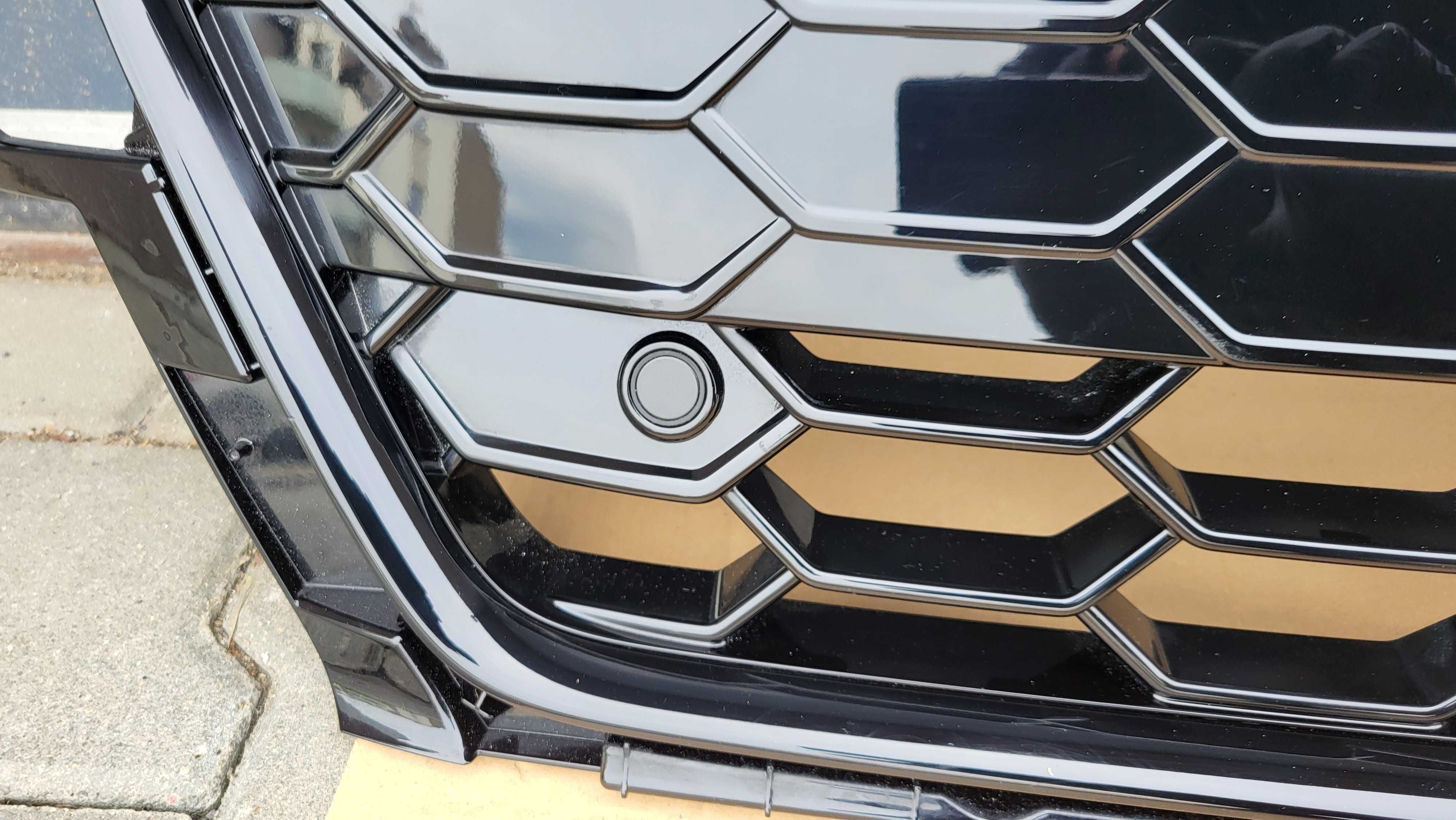 Atrapa chłodnicy GRILL Audi A4 B9 8W0 BLACK PDC QUATTRO Oryginał Nowa!